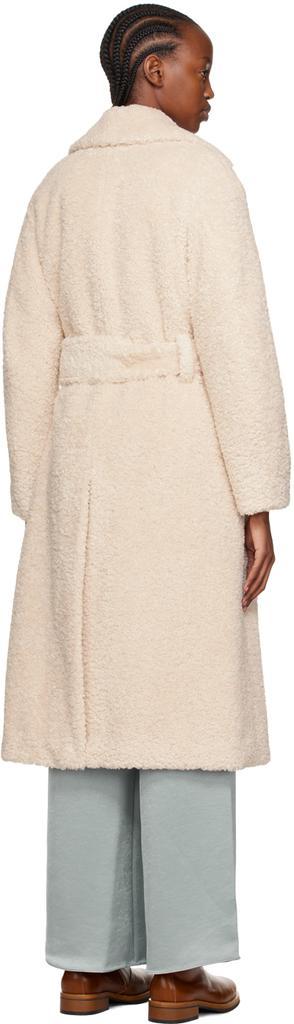 商品Vince|Beige Textured Faux-Fur Coat,价格¥7941,第5张图片详细描述