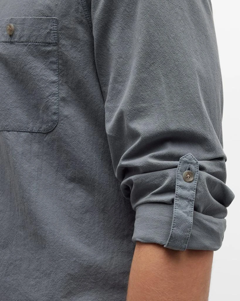 商品Paige|Men's Gregory Hidden-Placket Sport Shirt,价格¥1320,第5张图片详细描述