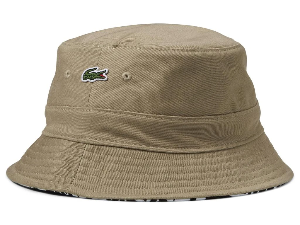 商品Lacoste|Reversible All Over Monogram Bucket Hat w/ Croc on Each Side,价格¥558,第3张图片详细描述