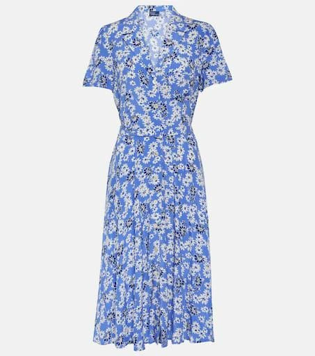 商品Ralph Lauren|花卉绉纱中长连衣裙,价格¥3101,第1张图片