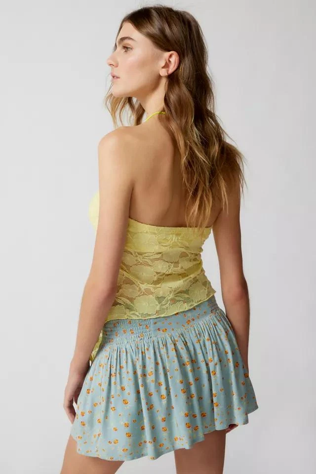 商品Urban Outfitters|UO Auriella Drop-Waist Floral Mini Skirt,价格¥74,第3张图片详细描述