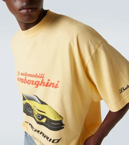 商品Balenciaga|X 兰博基尼大廓形针织T恤,价格¥6068,第5张图片详细描述