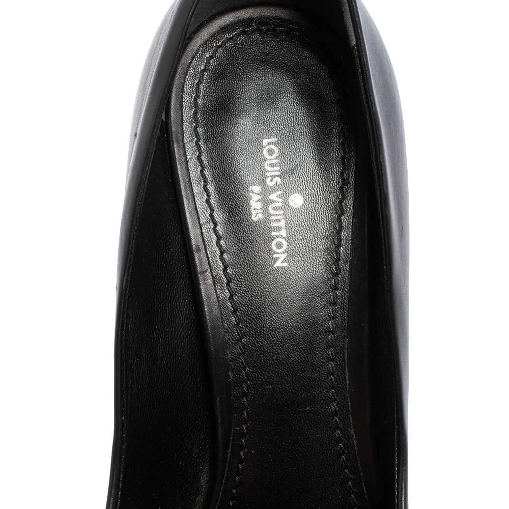 Louis Vuitton Black Leather Urban Twist Metal Cap Toe Pumps Size 38 商品