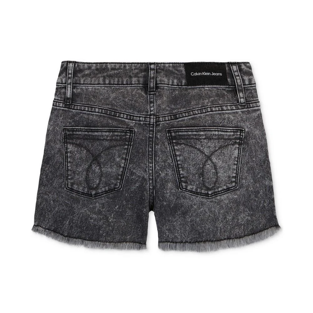 商品Calvin Klein|Big Girls Boyfriend Cut-Off Denim Shorts,价格¥120,第2张图片详细描述