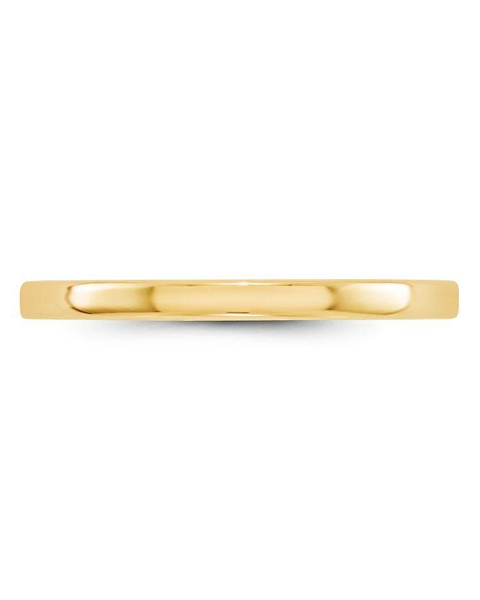 商品Bloomingdale's|Men's 2mm Lightweight Flat Band in 14K Yellow Gold,价格¥3172,第3张图片详细描述