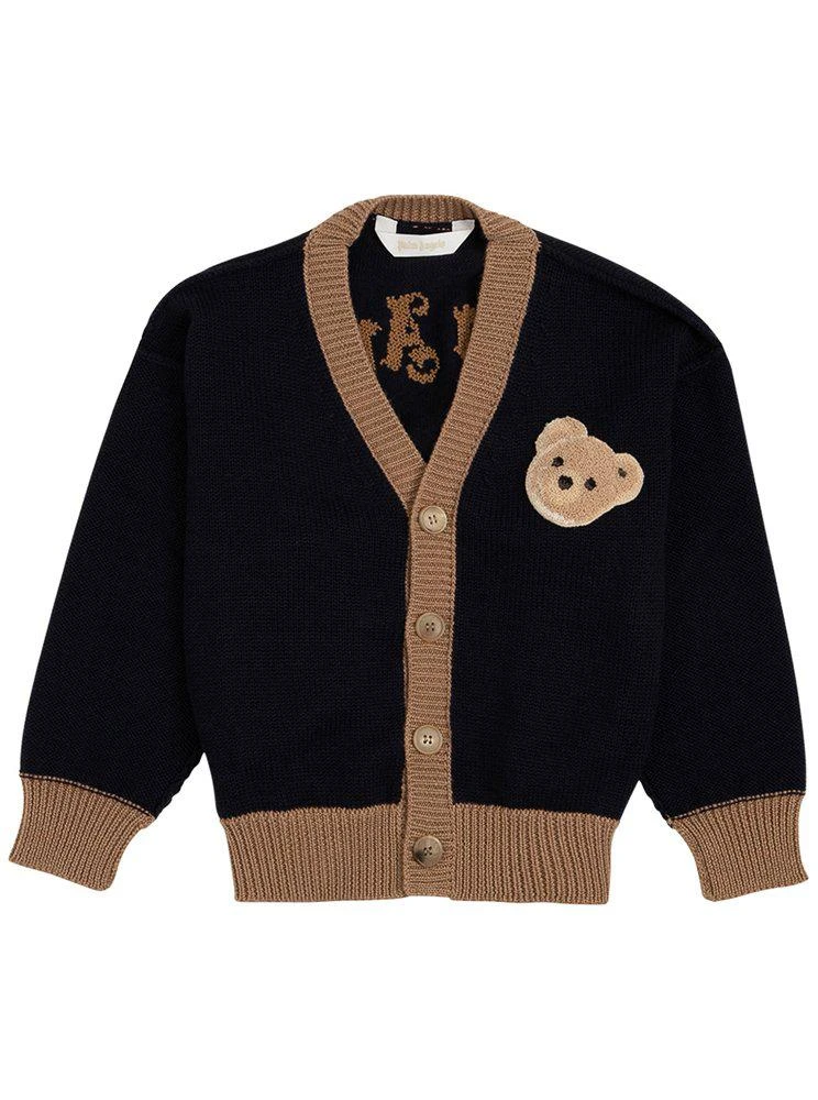 商品Palm Angels|Palm Angels Kids Teddy Bear Detailed Cardigan,价格¥3097,第1张图片