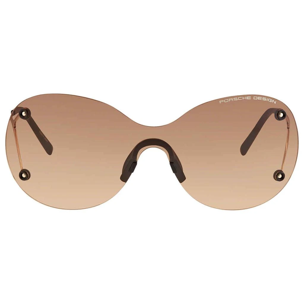 商品Porsche Design|Brown Gradient Shield Unisex Sunglasses P8621 B 99,价格¥750,第2张图片详细描述