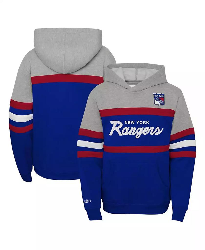 Grauer Pullover-Hoodie mit New York Rangers-Trainermotiv für Jungen image 2