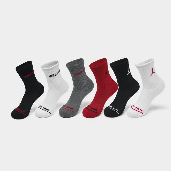 商品Jordan|Kids' Jordan Legend Crew Socks (6-Pack),价格¥149,第1张图片