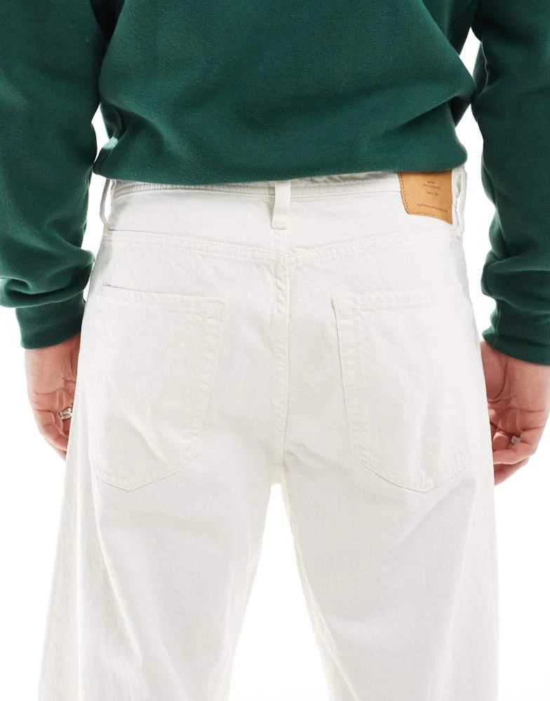 商品Jack & Jones|Jack & Jones Eddie loose rigid jeans in white,价格¥363,第5张图片详细描述
