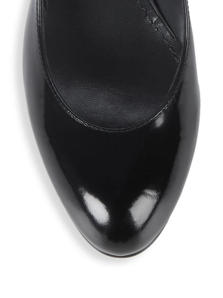 商品Stuart Weitzman|Moda Block Heel Leather Pump,价格¥947,第3张图片详细描述