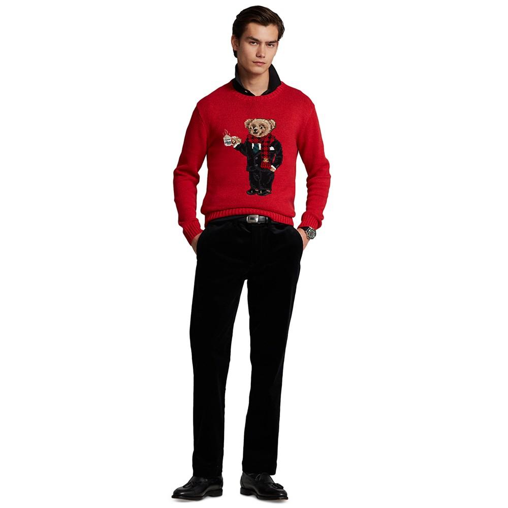 Men's Lunar New Year Polo Bear Sweater商品第3张图片规格展示