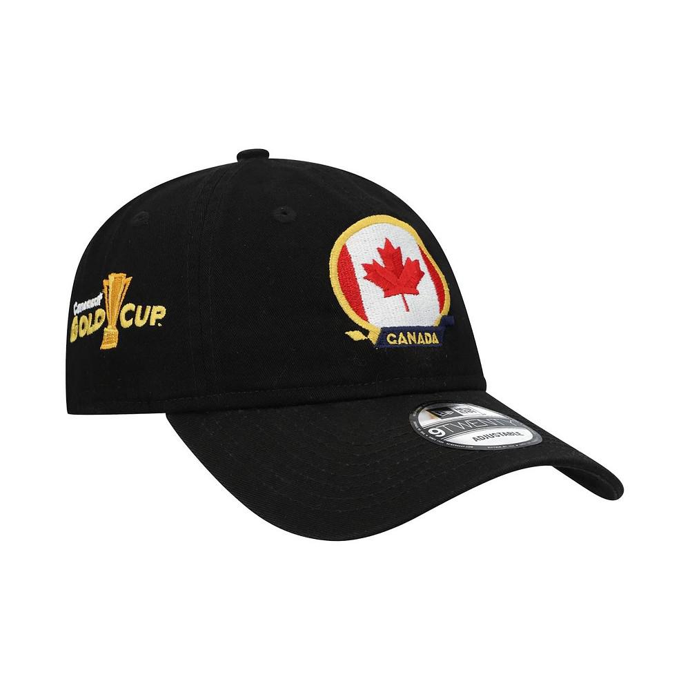 Men's Black Canada National Team Gold Cup Team 9TWENTY Adjustable Hat商品第3张图片规格展示