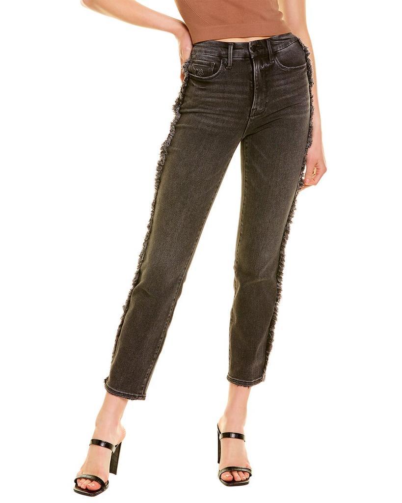 商品Good American|GOOD AMERICAN Good Classic Black Straight Jean,价格¥447,第1张图片