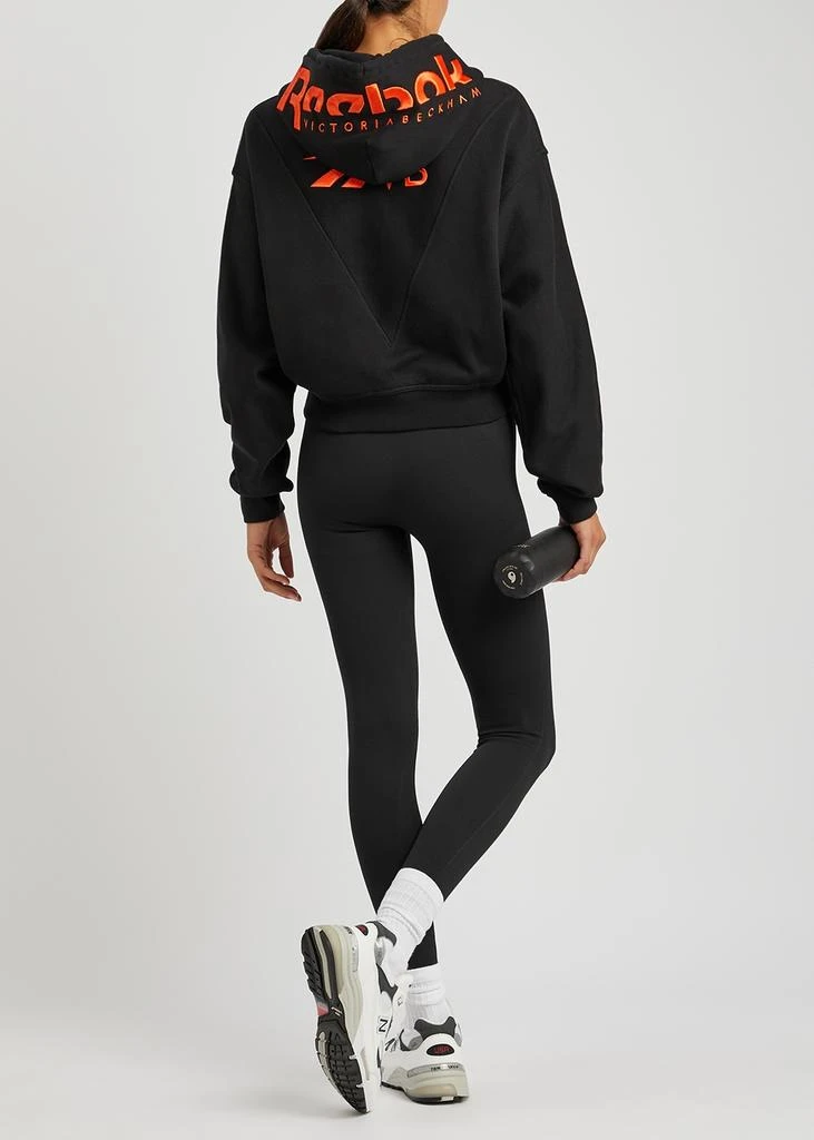 商品Reebok|Logo hooded cropped cotton sweatshirt,价格¥462,第4张图片详细描述