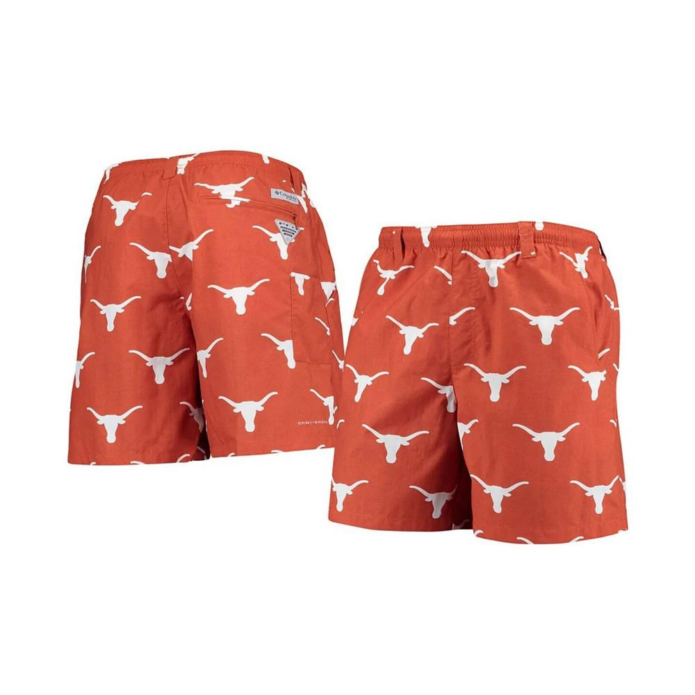 商品Columbia|Men's Texas Orange Texas Longhorns PFG Backcast Ii Omni-Shade Hybrid Shorts,价格¥368,第1张图片