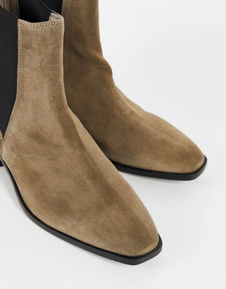 商品ALL SAINTS|All Saints markus chelsea boots in taupe suede,价格¥714,第3张图片详细描述