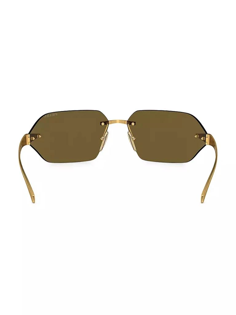 商品Prada|71MM Metal Rimless Sunglasses,价格¥4688,第5张图片详细描述