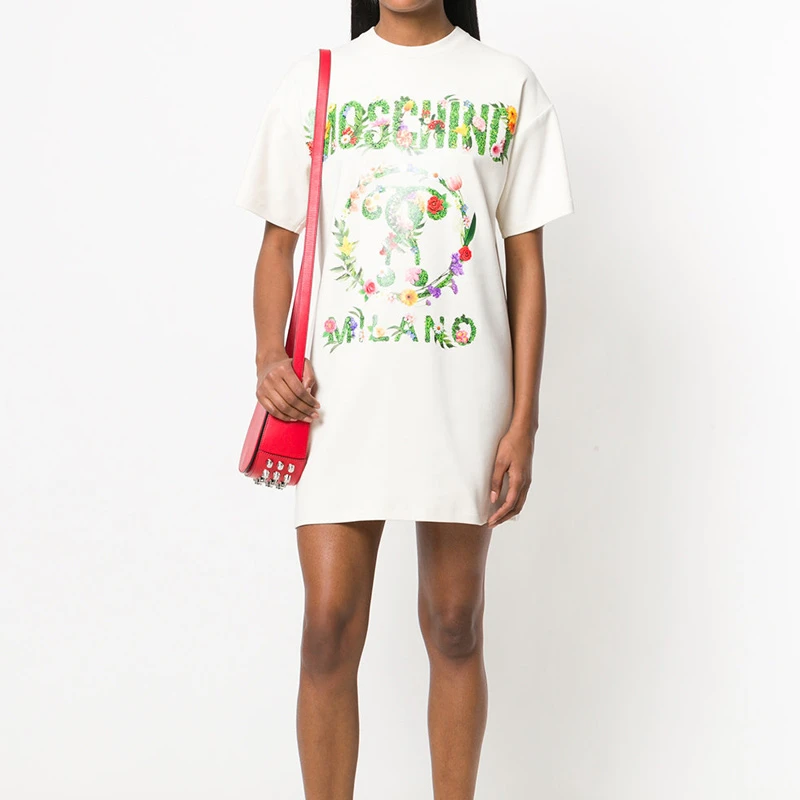 MOSCHINO 白色女士T恤 DA0457-0426-3003 商品