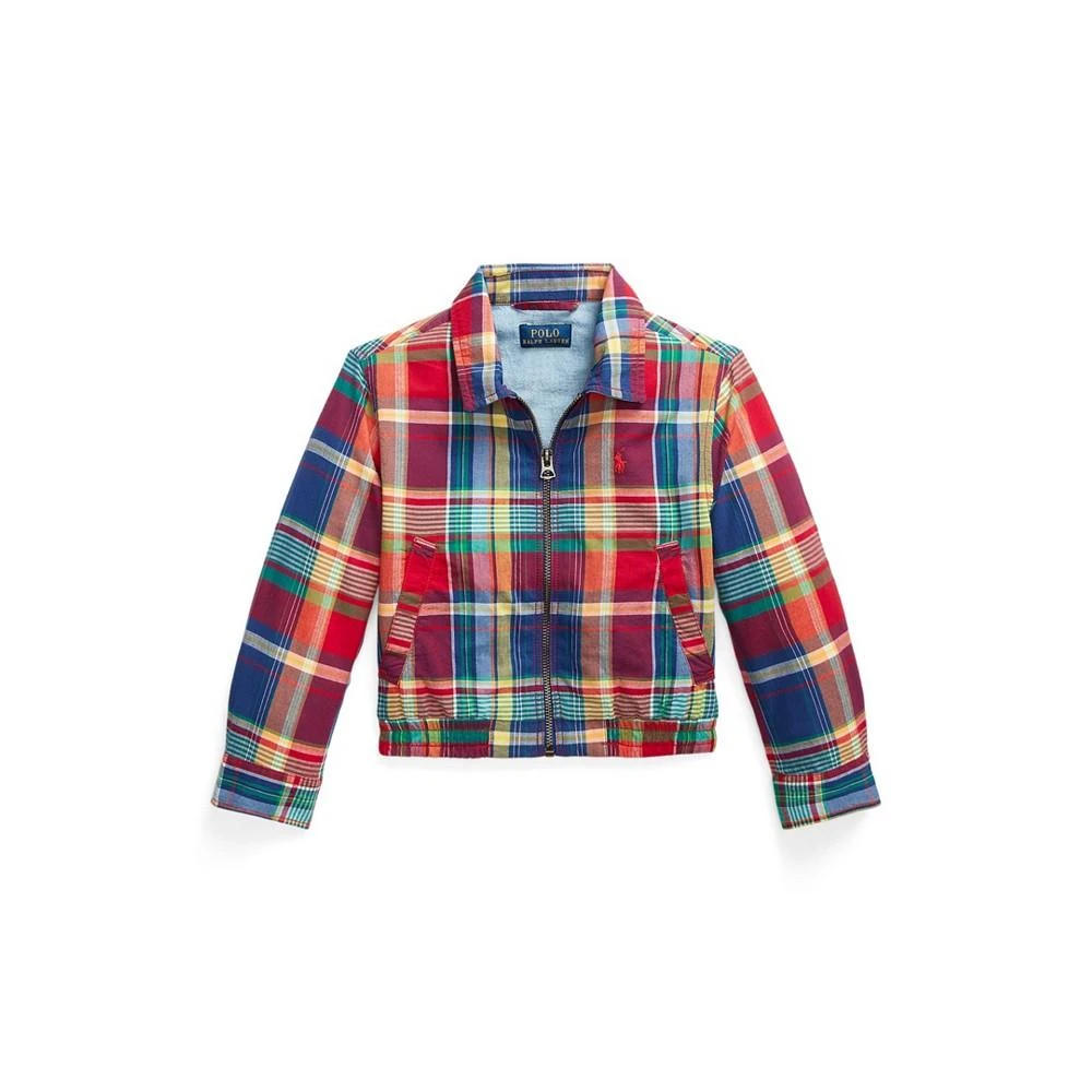 商品Ralph Lauren|Toddler and Little Girls Cotton Madras Jacket,价格¥645,第1张图片