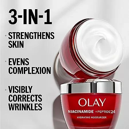 商品Olay|Olay Regenerist Niacinamide + Peptide 24 Face Moisturizer (1.7 oz., 2 pk.),价格¥384,第3张图片详细描述