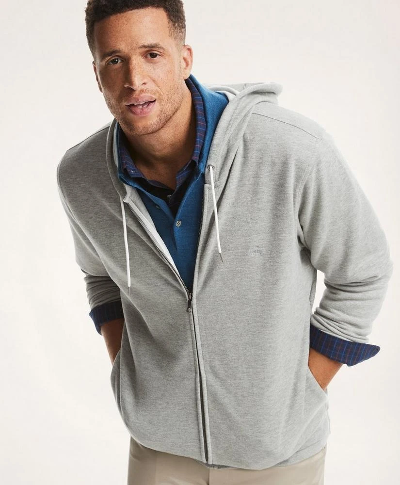 商品Brooks Brothers|Big & Tall Pique Knit Hoodie,价格¥450,第1张图片