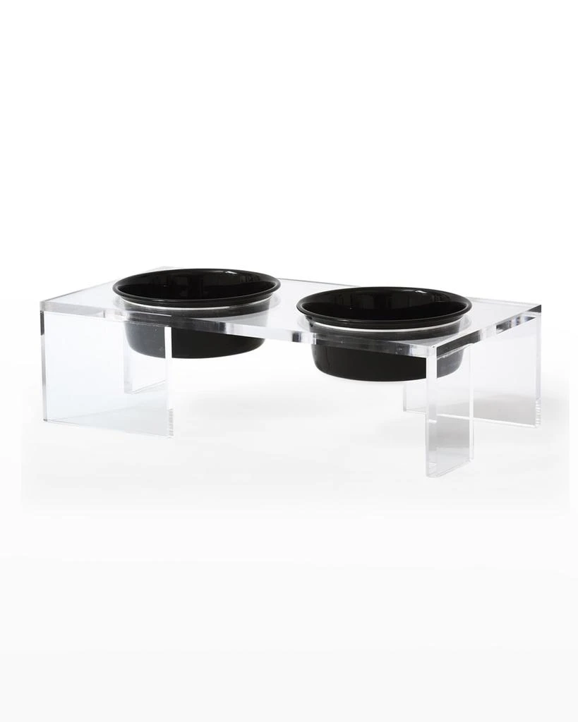 商品HIDDIN|Clear Panel Double Pet Bowl Feeder,价格¥1084,第3张图片详细描述