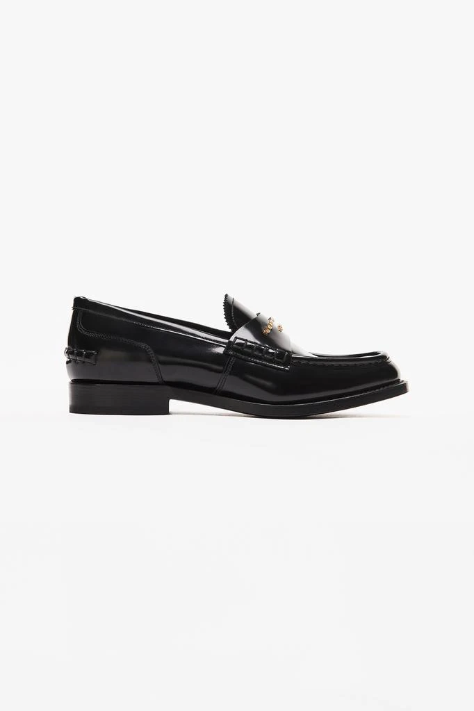 商品Alexander Wang|CARTER LOGO LEATHER LOAFER,价格¥1883,第1张图片
