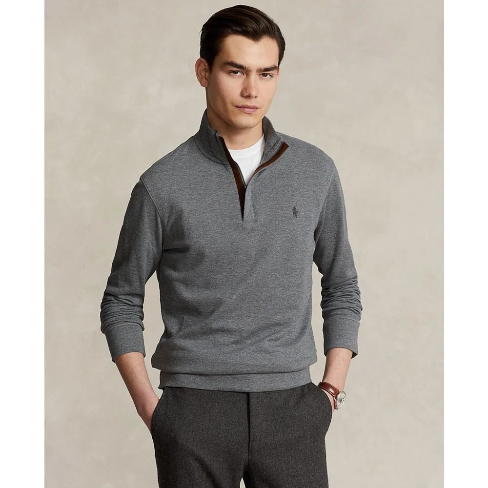 商品Ralph Lauren|Men's Printed Double-Knit Quarter-Zip Pullover,价格¥419,第1张图片