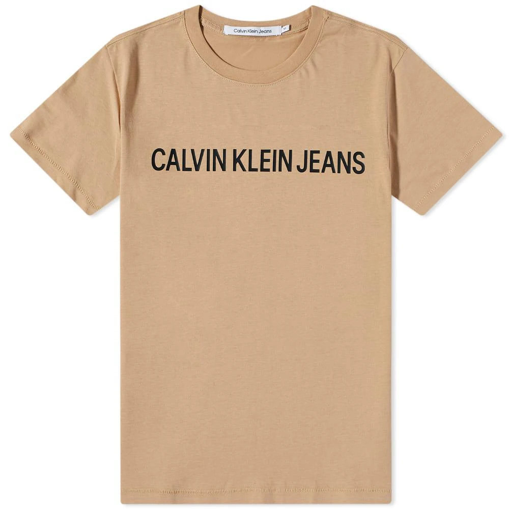 商品Calvin Klein|Calvin Klein Institutional Logo Tee,价格¥154,第1张图片