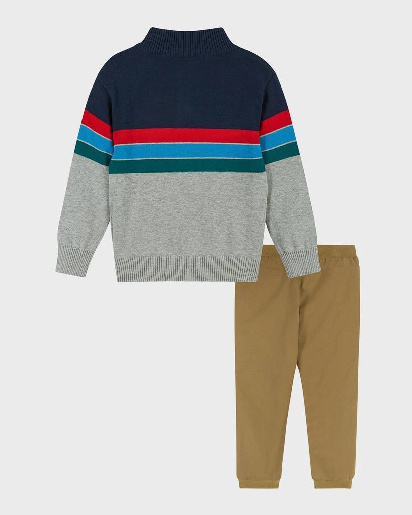 商品Andy & Evan|Boy's Colorblocked Sweater, Shirt & Joggers Set, Size Newborn-24M,价格¥591,第2张图片详细描述