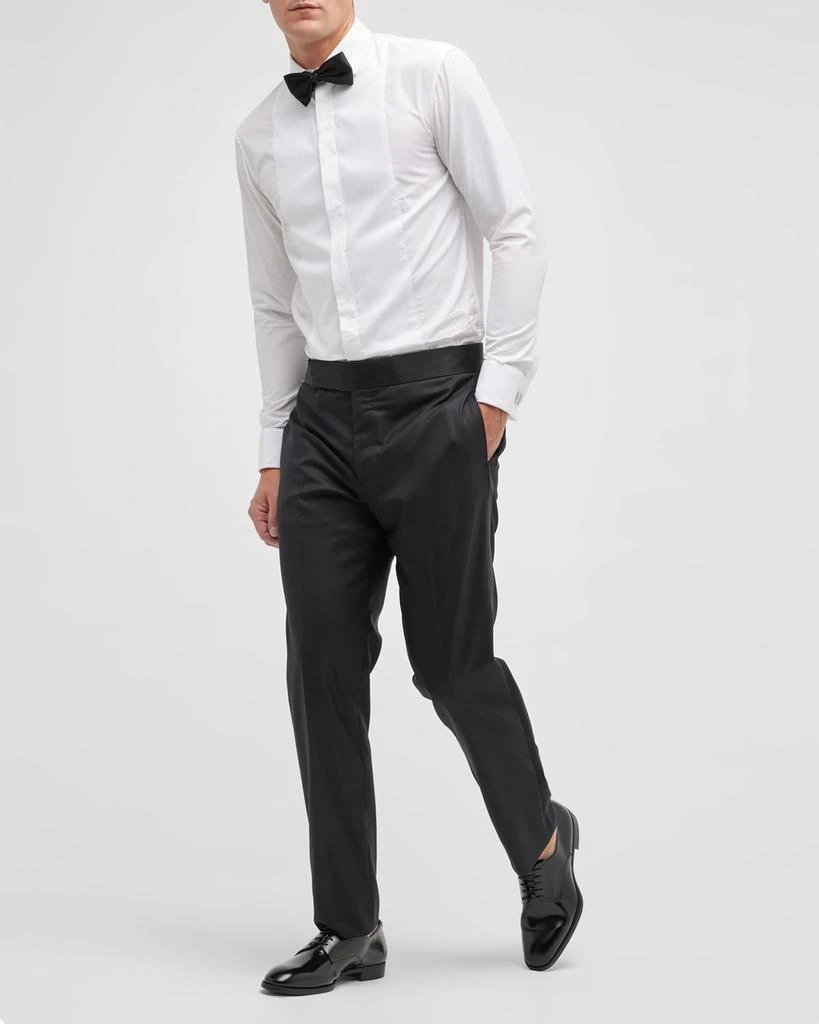 Men's Tonal Wool-Blend Tuxedo Pants 商品