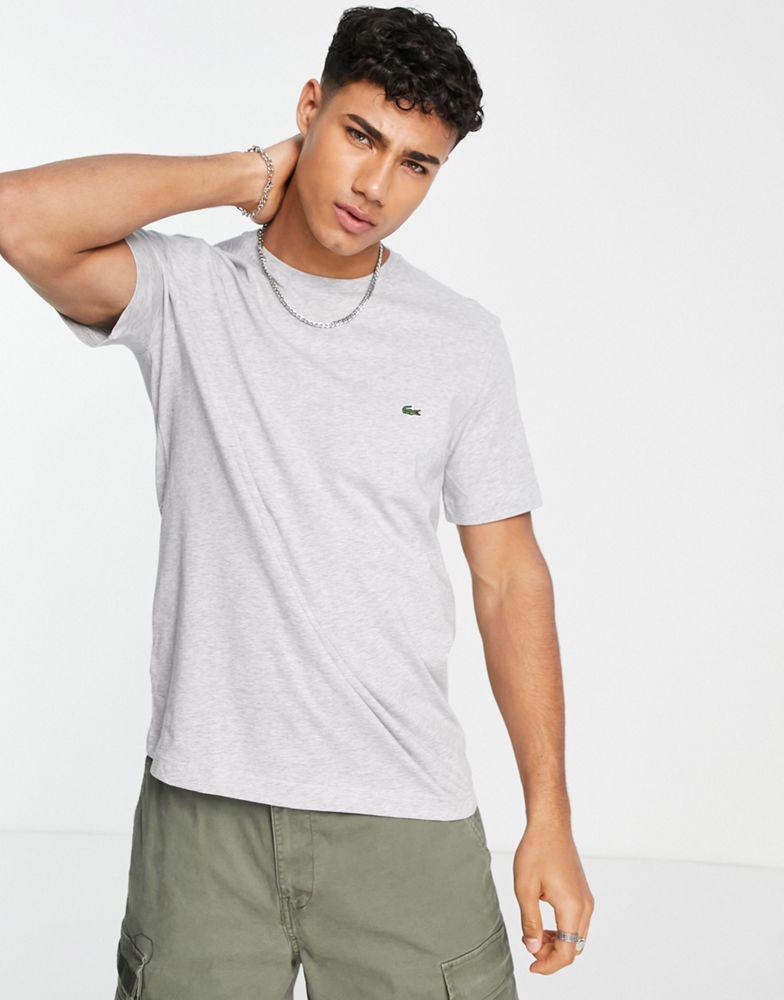 商品Lacoste|Lacoste t-shirt with croc in grey,价格¥202,第1张图片