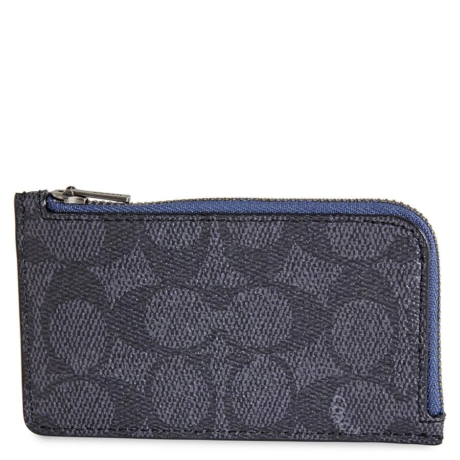 商品Coach|Signature Canvas Blocking L-Zip Card Case,价格¥425,第1张图片