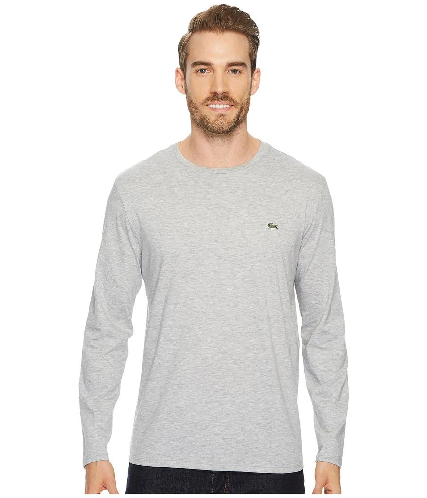 商品Lacoste|Long Sleeve Pima Jersey Crew Neck T-Shirt,价格¥371,第1张图片