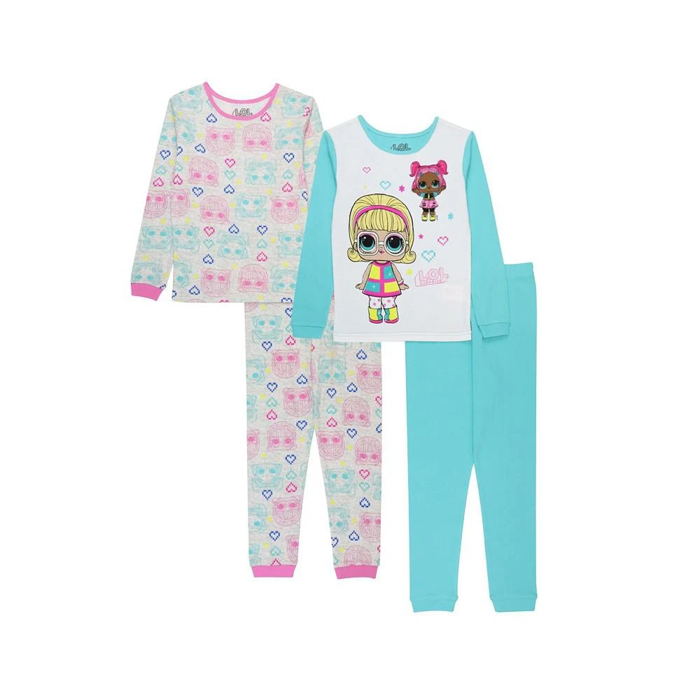 商品AME|Big Girls LOL T-shirt and Pajama, 4 Piece Set,价格¥86,第1张图片