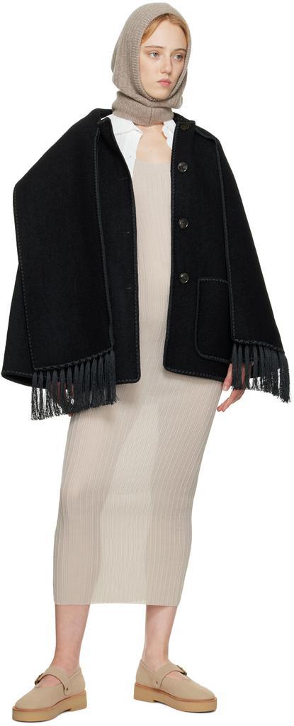 商品Totême|Black Embroidered Scarf Jacket,价格¥7245,第6张图片详细描述