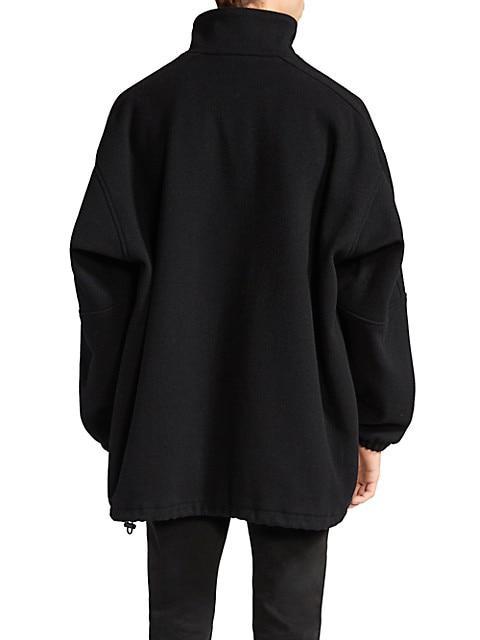 商品Balenciaga|Zip-Up Logo Virgin Wool-Blend Jacket,价格¥15113,第7张图片详细描述