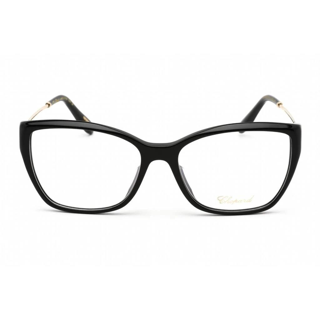 商品Chopard|Chopard Women's Eyeglasses - Full Rim Shiny Black/Gold Cat Eye Frame | VCH322S 0700,价格¥2821,第2张图片详细描述