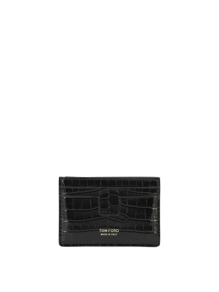 商品Tom Ford|Alligator Wallets & Card Holders Black,价格¥1559,第1张图片