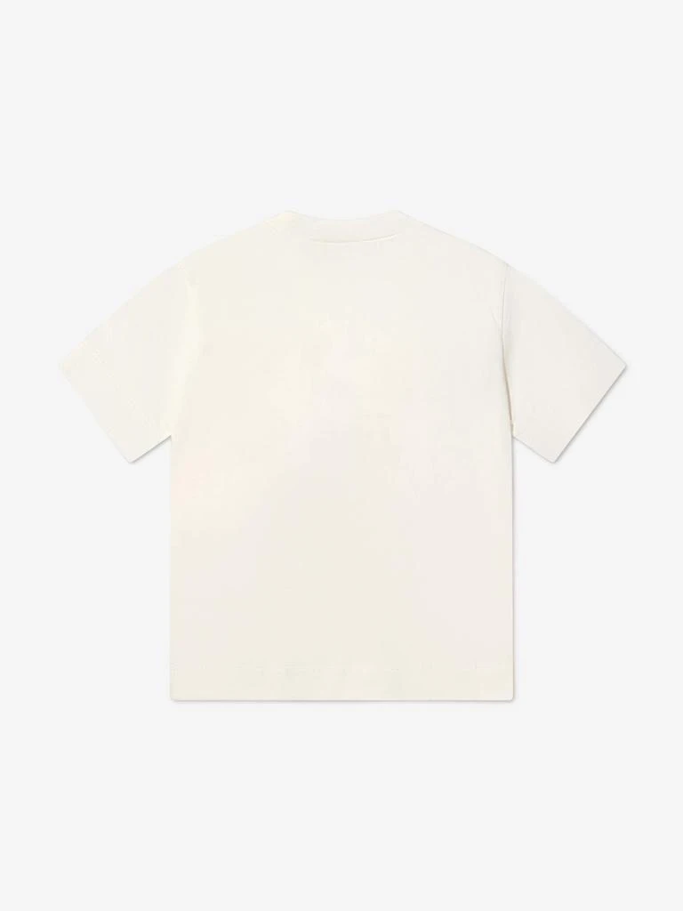 商品Marni|Marni Ivory Kids Chest Logo Print T-Shirt,价格¥637,第4张图片详细描述