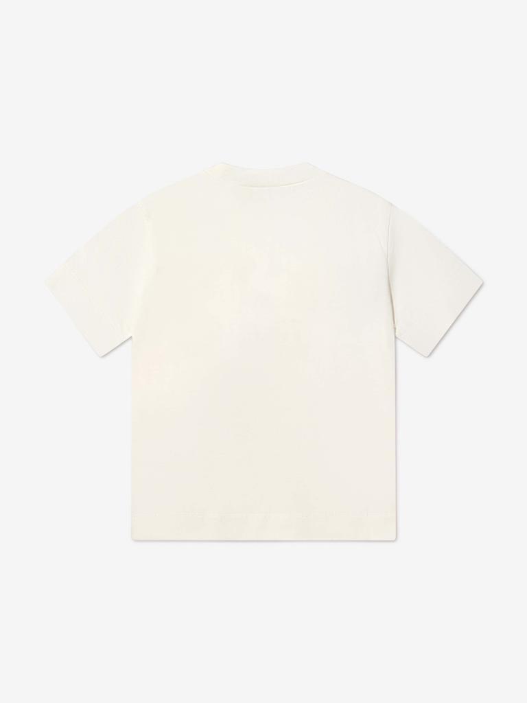 商品Marni|Marni Ivory Kids Chest Logo Print T-Shirt,价格¥605,第6张图片详细描述