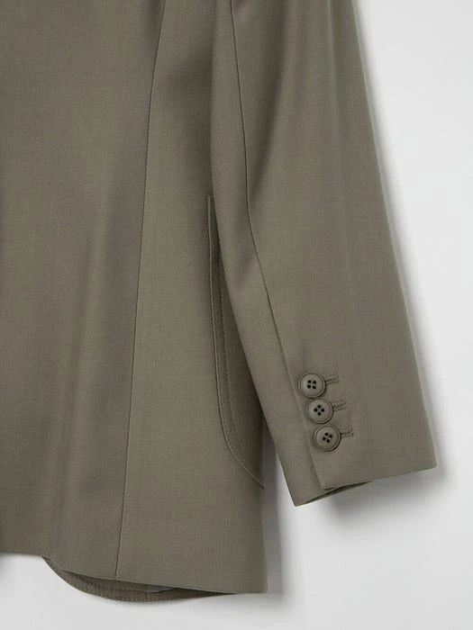 商品Low Classic|STITCH SLIM BLAZER KHAKI,价格¥3071,第1张图片