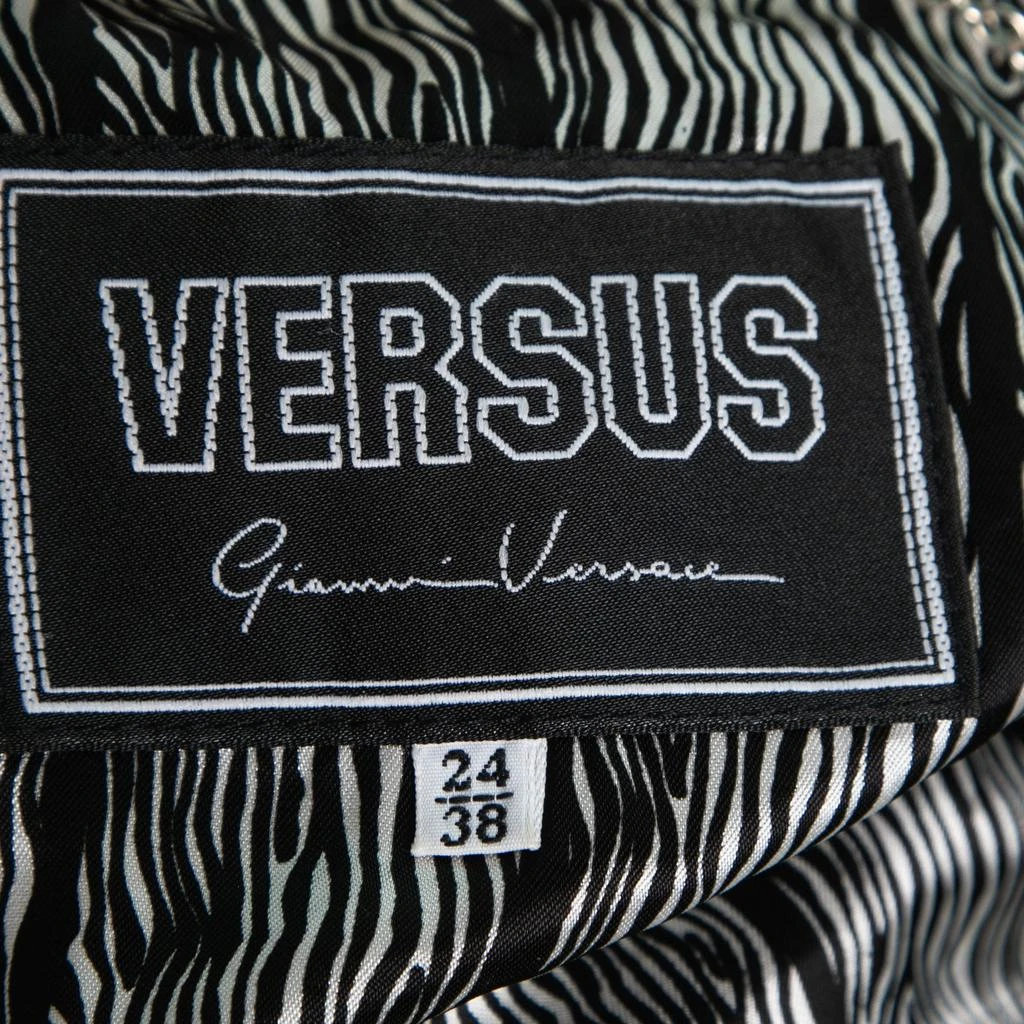 商品[二手商品] Versus Versace|Versus Versace Vintage Black Faux-Fur Collar Wool Belted Coat S,价格¥2704,第4张图片详细描述