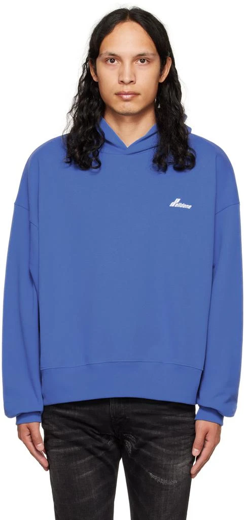 商品We11done|Blue Lettering Symbol Hoodie,价格¥998,第1张图片