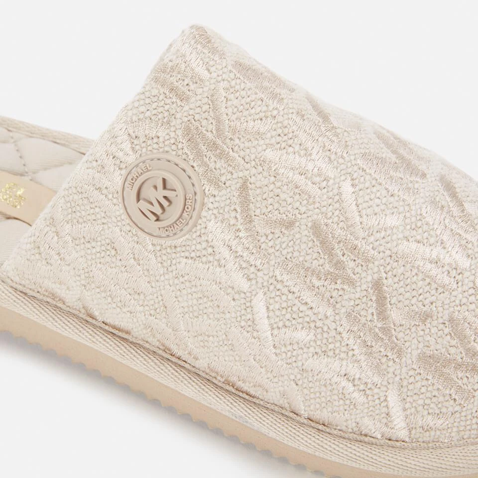 商品Michael Kors|MICHAEL MICHAEL KORS WOMEN'S JANIS SLIPPERS - NATURAL,价格¥188,第4张图片详细描述