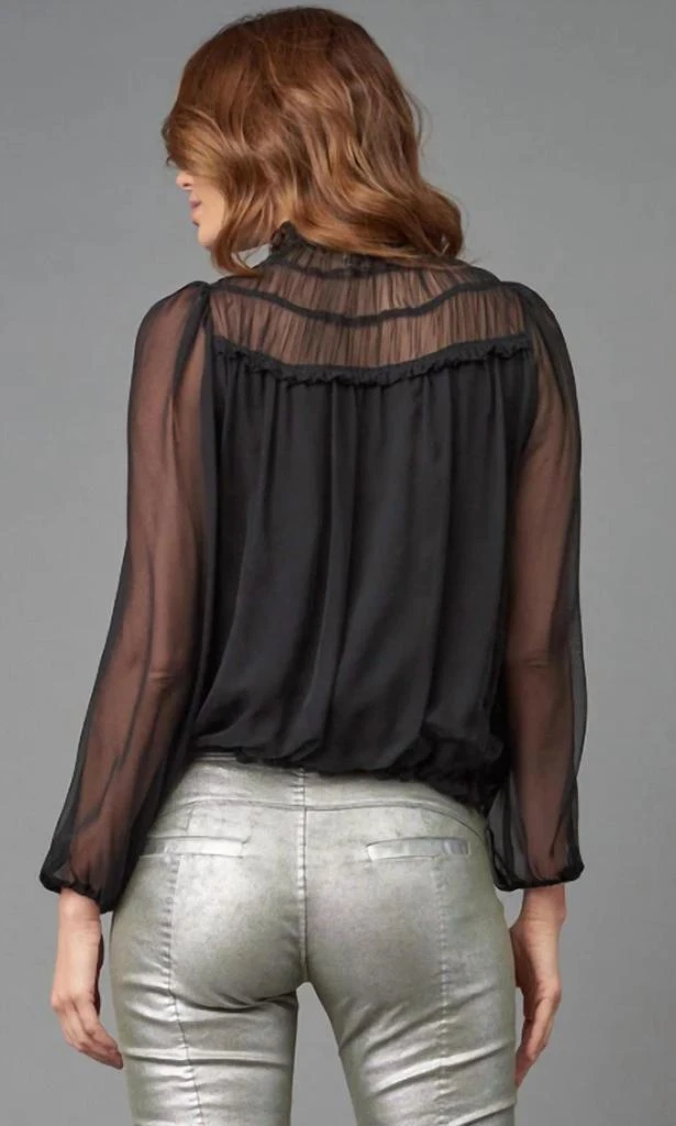 商品Lola & Sophie|Smocked Yoke Chiffon Top - T1814 in Black,价格¥988,第2张图片详细描述
