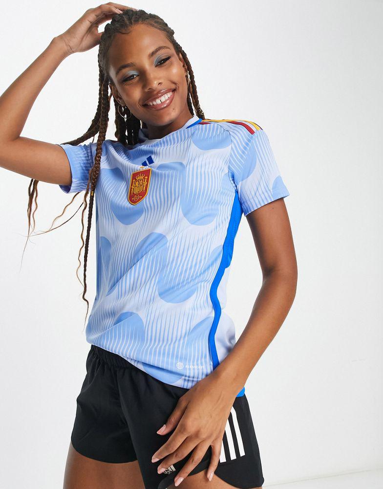adidas Football Spain World Cup 2022 away shirt in blue商品第1张图片规格展示