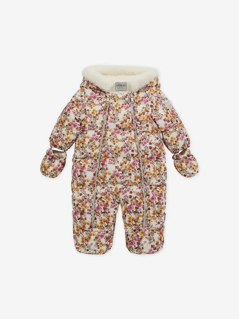 商品GUESS|Baby Girls Floral Snowsuit in Pink,价格¥791,第1张图片