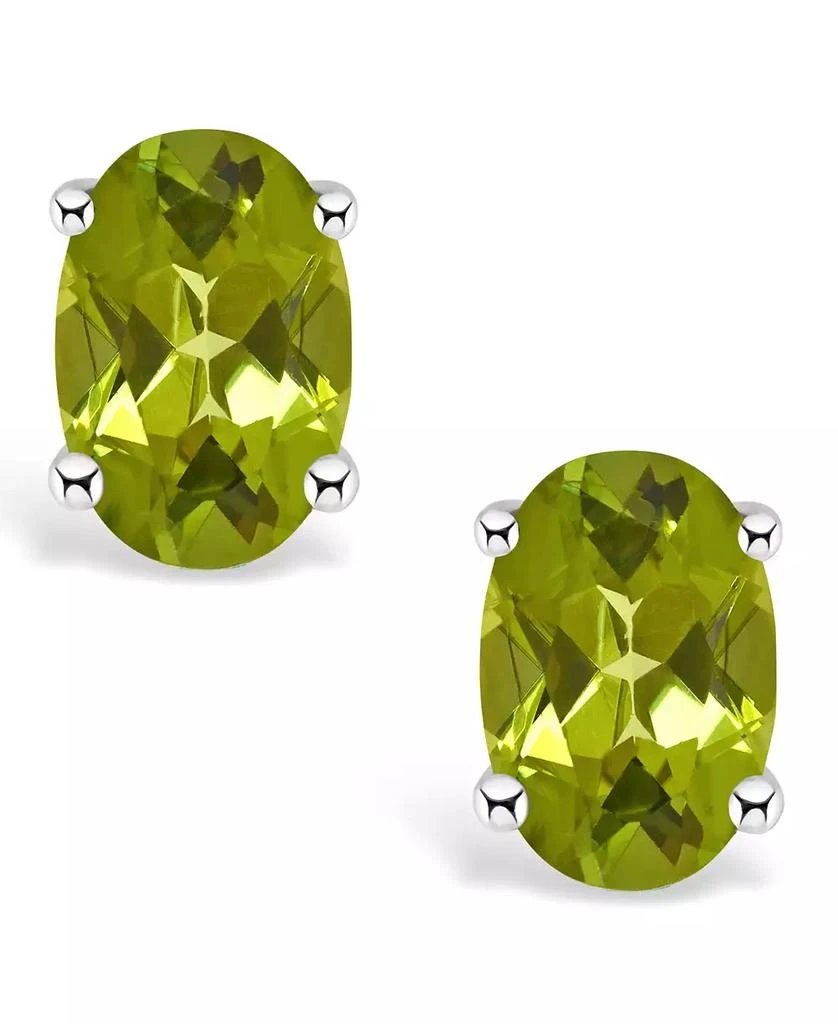 商品Macy's|Peridot (1-1/10 ct. t.w.) Stud Earrings in 14K Yellow Gold or 14K White Gold,价格¥1178,第3张图片详细描述